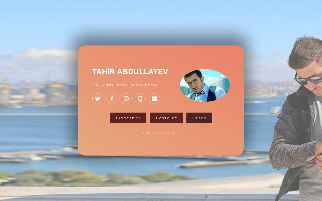 Carrd profile picture for @tahir
